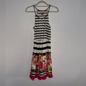 Elle Stripe Floral Dress